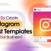 How to create instagram post template for your business by socinator