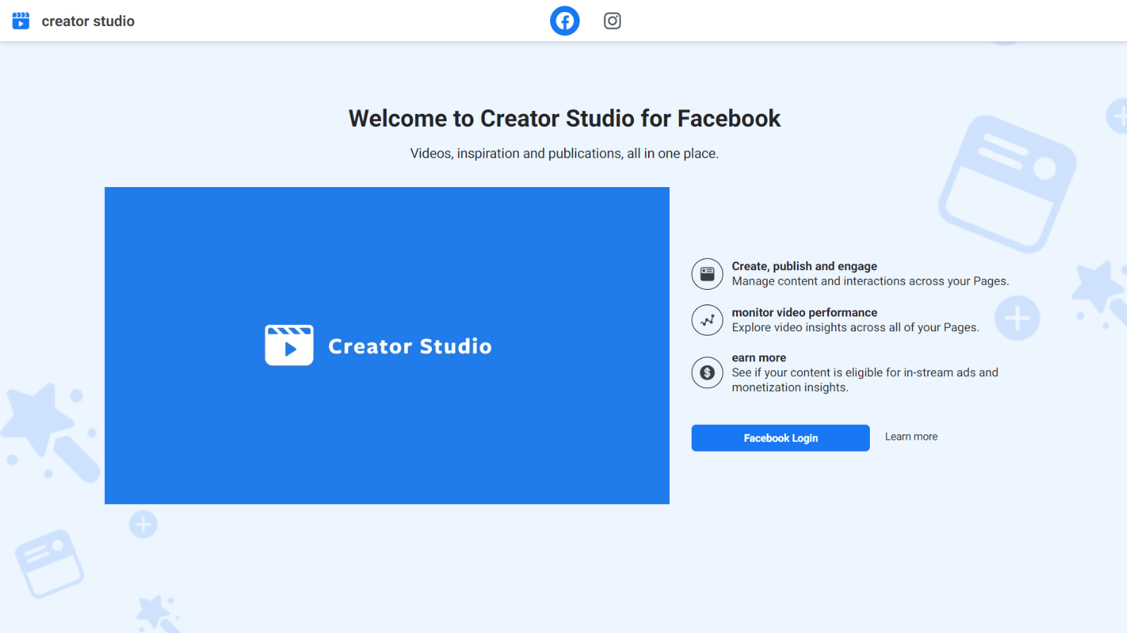 creator studio login problem, creator studio, Facebook creator studio  login, creator studio fb