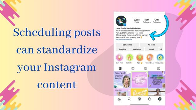Socinator - Scheduling posts can standardize your Instagram content