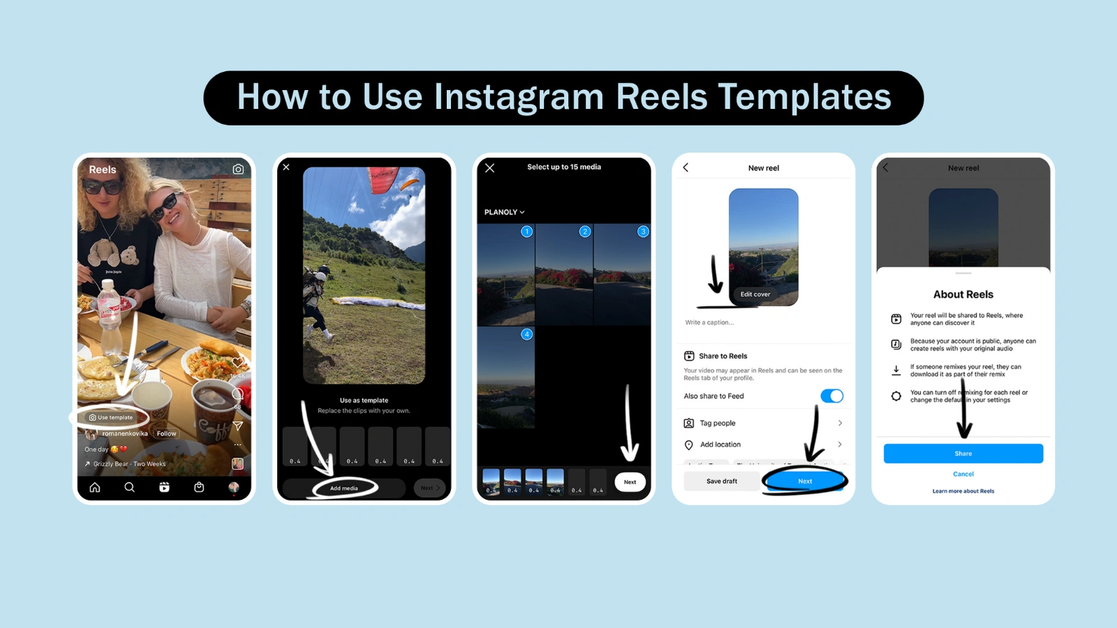 how-to-use-instagram-reel-template