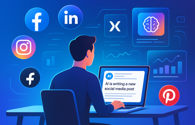 How An AI Social Media Post Generator Saves Time?