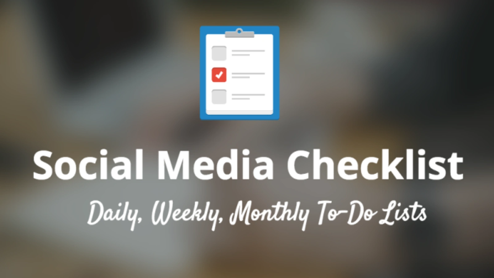 types-of-social-media-checklist