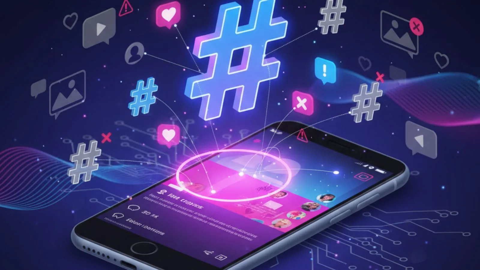content-hashtag-alignment