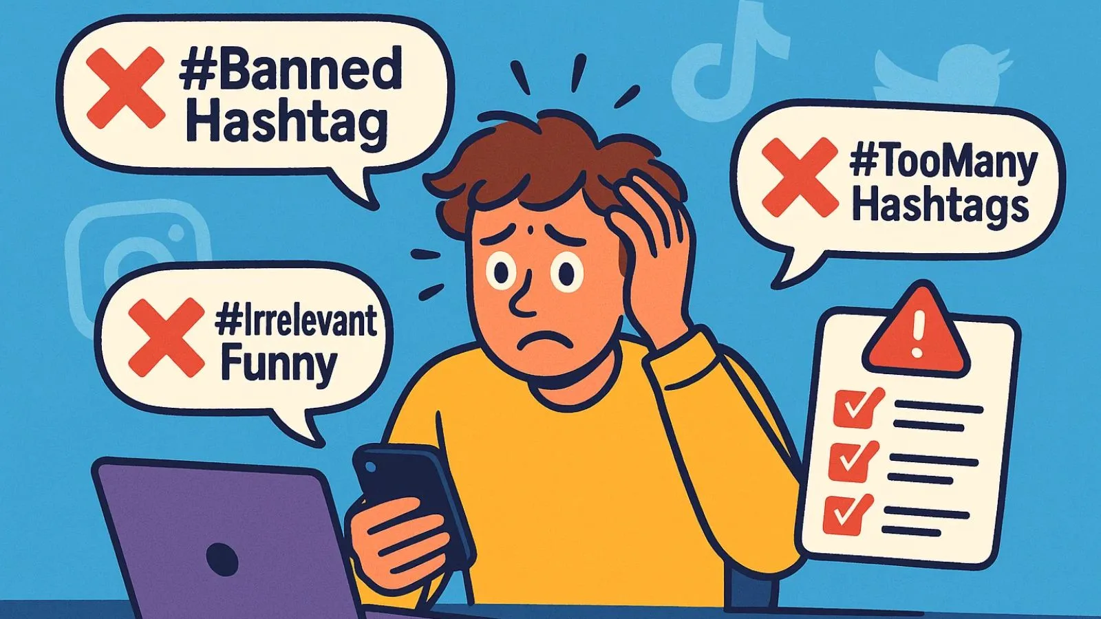 Mistakes to Avoid common-mistakes-to-avoid-with-funny-hashtags