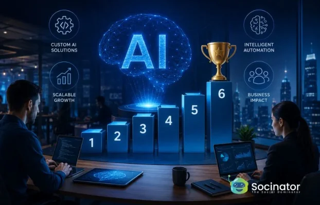 Top 6 Custom AI Development Companies for Growing Businesses in 2026